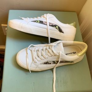 Madewell Sneakers with Snakeskin detail